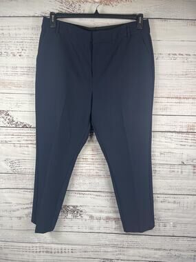 Nine West Pants Women's Size 18 Navy Skinny Ankle Dress Work Career Stretch